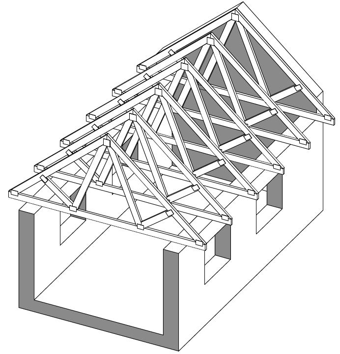 charpente bois ferme